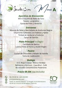 CARTA EVENTOS A RESTAURANTE GRANJA SANTA CREU CARTA EVENTOS A RESTAURANTE GRANJA SANTA CREU